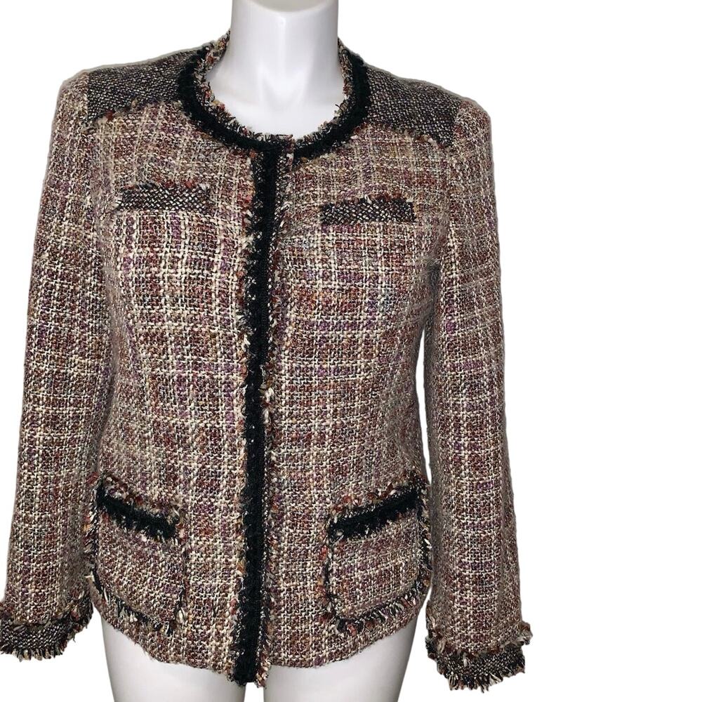 Coldwater Creek Classic Business Casual Tweed Blazer Jacket, Size 14 / L